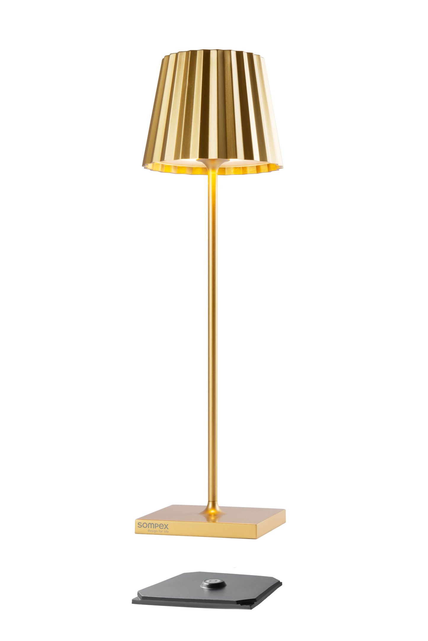 TROLL 2.0 - gold, Akku-Tischleuchte
