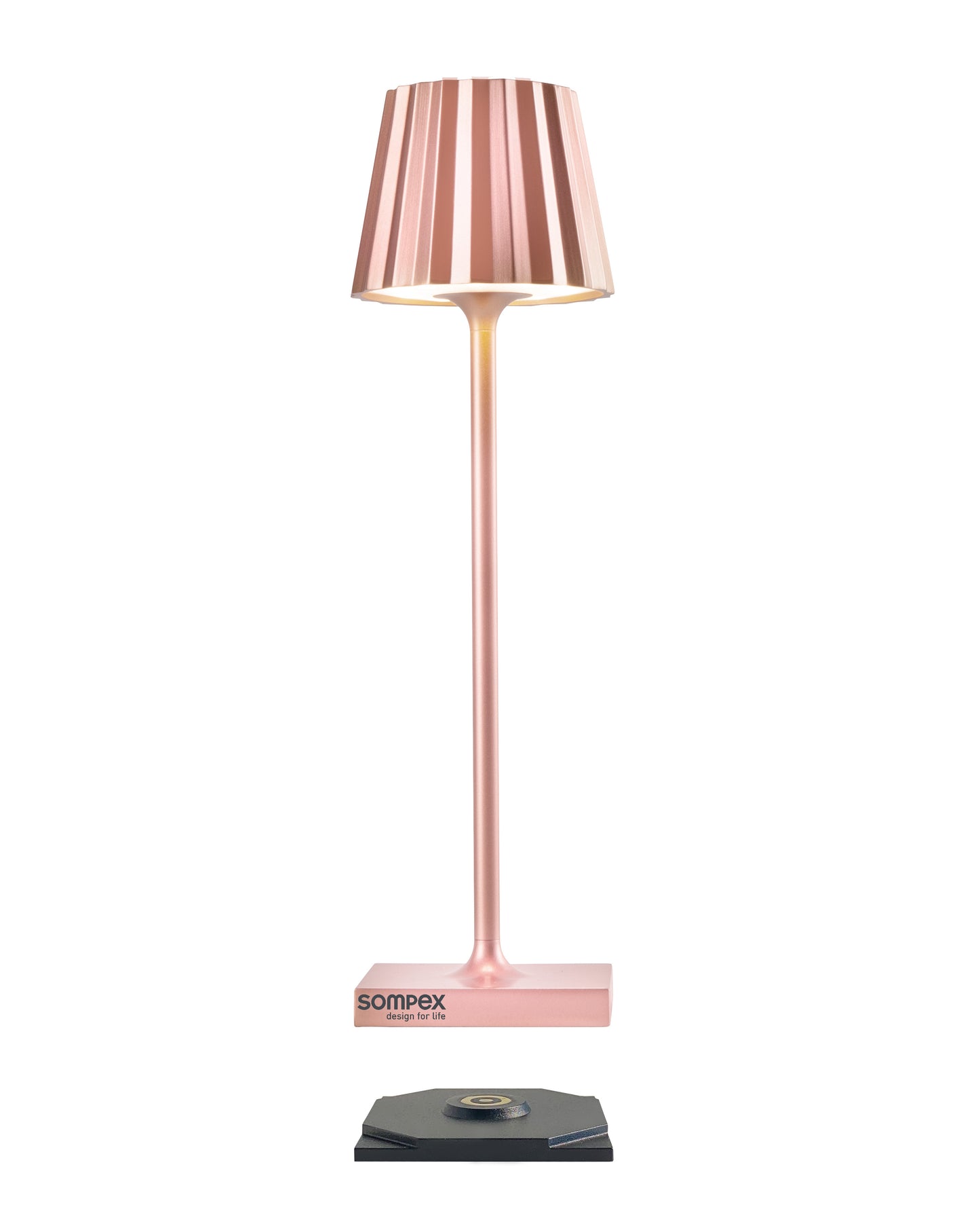 TROLL NANO - roségold, Akku-Tischleuchte