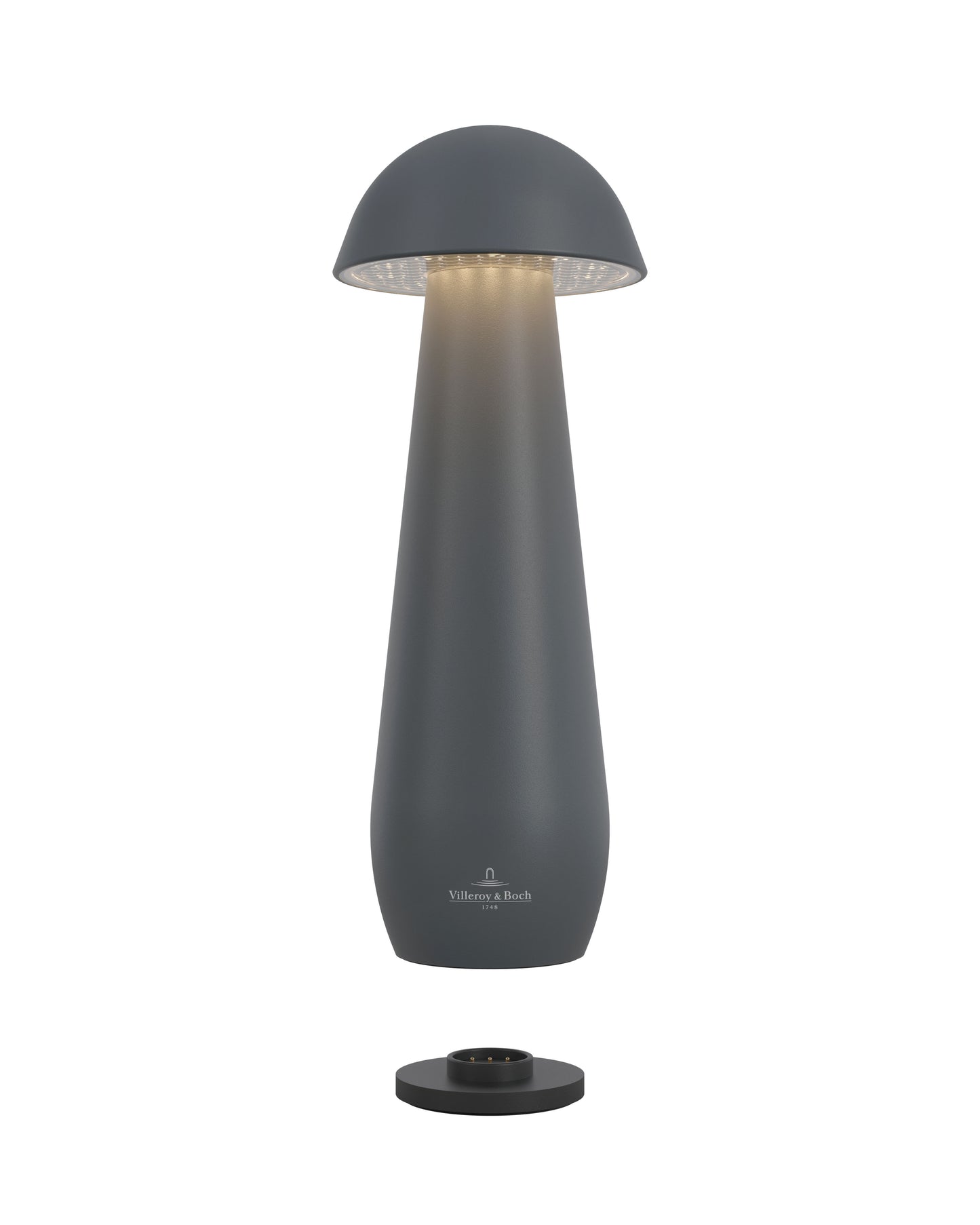 MODENA 21 cm - anthrazit, Akku-Tischleuchte