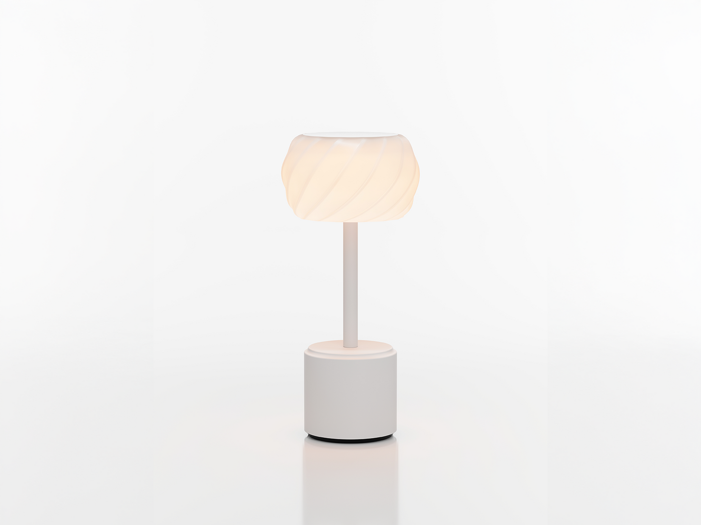 COSMOS TALL - ASTRA LED-Akku-Tischleuchte Schirm: weiß, Fuß: weiß Metall