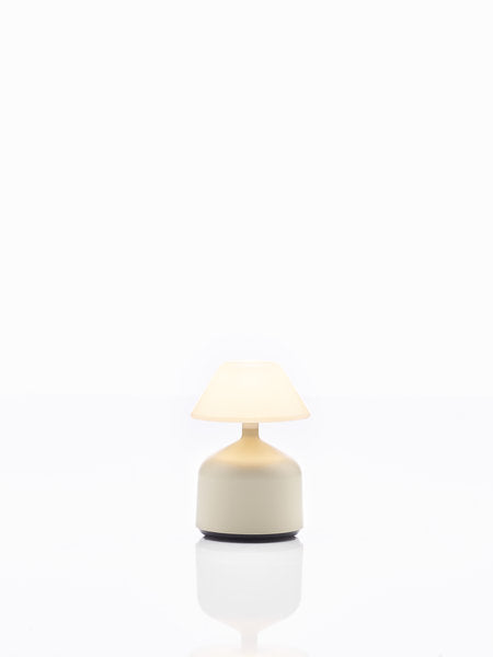 DEMOISELLE SMALL - CAP LED-Akku-Tischleuchte Sand/Milchglasoptik