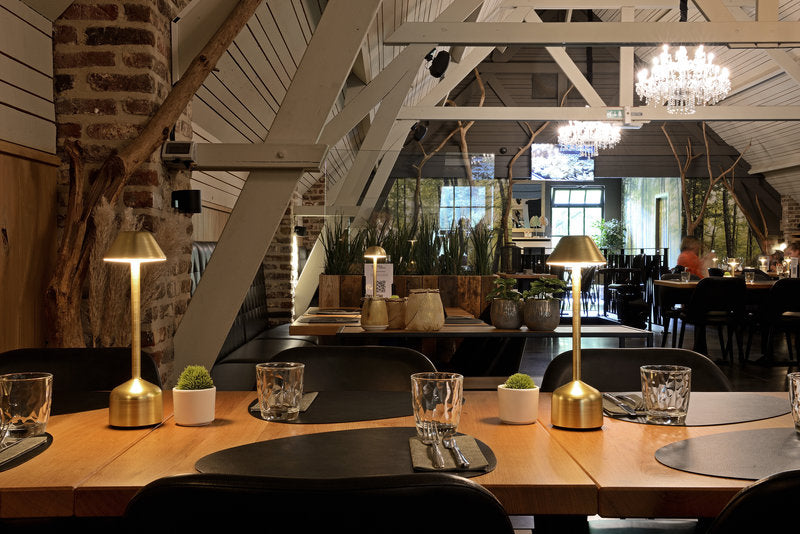 DEMOISELLE TALL - CAP LED-Akku-Tischleuchte Aluminium