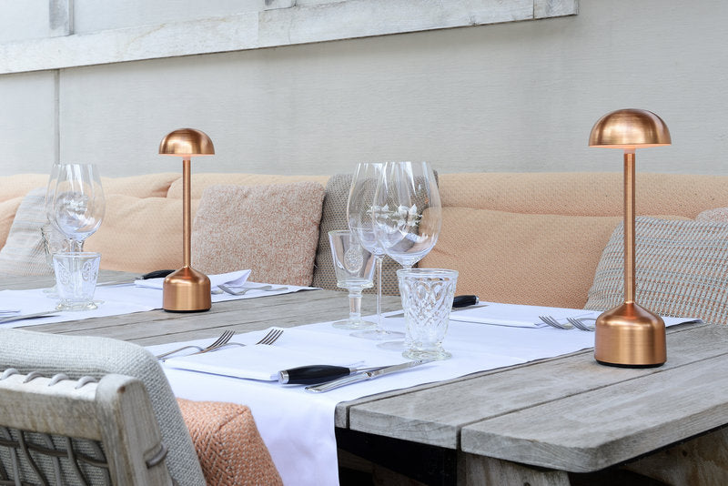 DEMOISELLE TALL - BOWL LED-Akku-Tischleuchte Sand