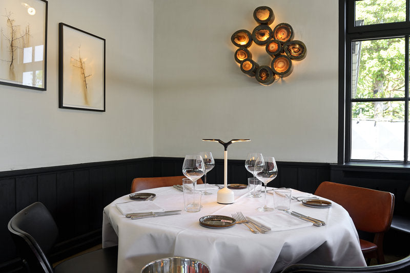 GRAND CRU LED-Akku-Tischleuchte gelbgold