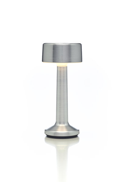 MOMENTS - CYLINDER LED-Akku-Tischleuchte Aluminium