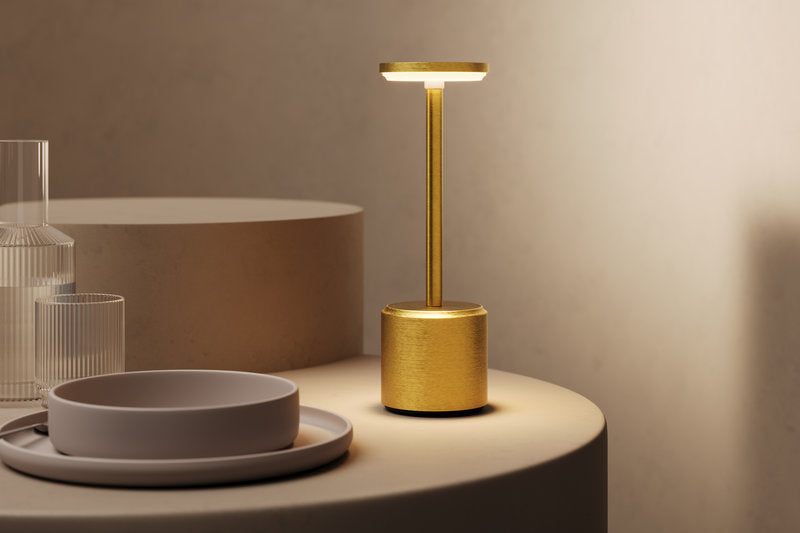 COSMOS TALL - NOVA LED-Akku-Tischleuchte bronze