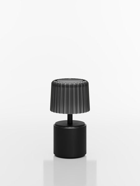 COSMOS SMALL - VEGA LED-Akku-Tischleuchte schwarz/grau
