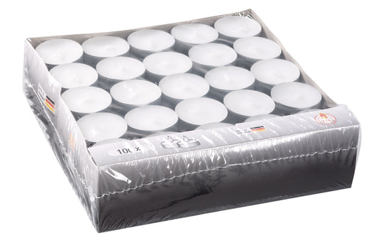 Teelichte 4h 100er Flatpack RAL