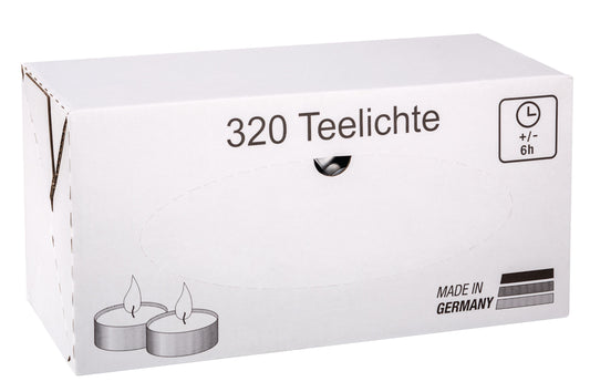 Teelichte 6h 320er Gastro-Karton