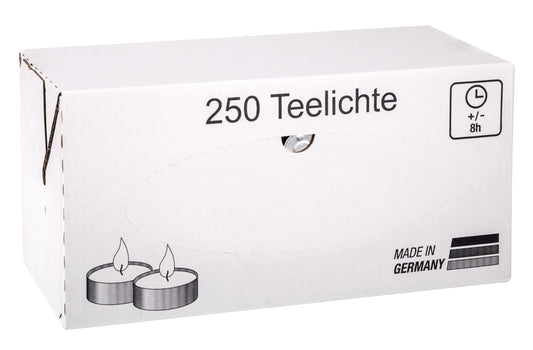 Teelichte 8h 250er Gastro-Karton