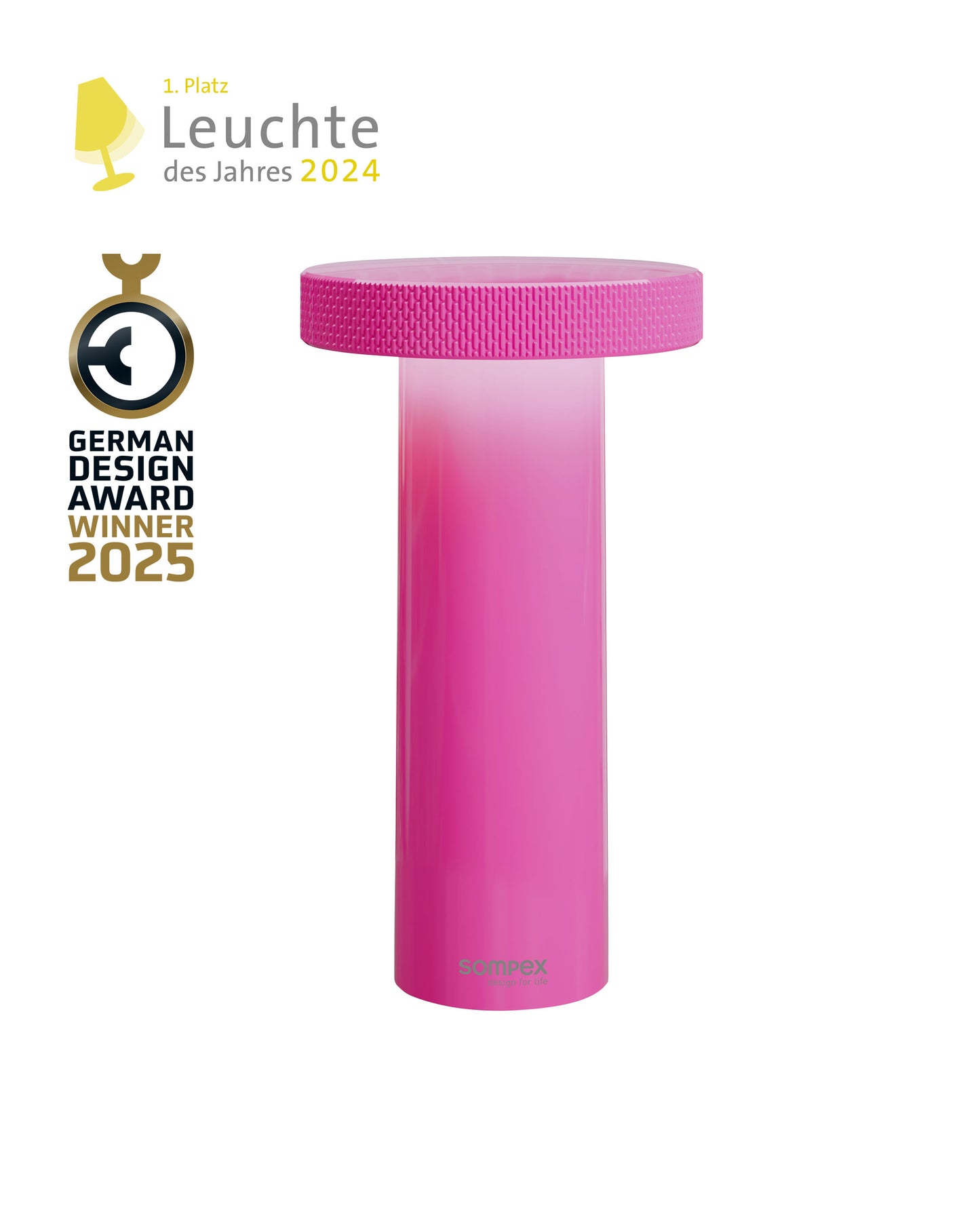 VOLUME - neon pink, Akku-Tischleuchte