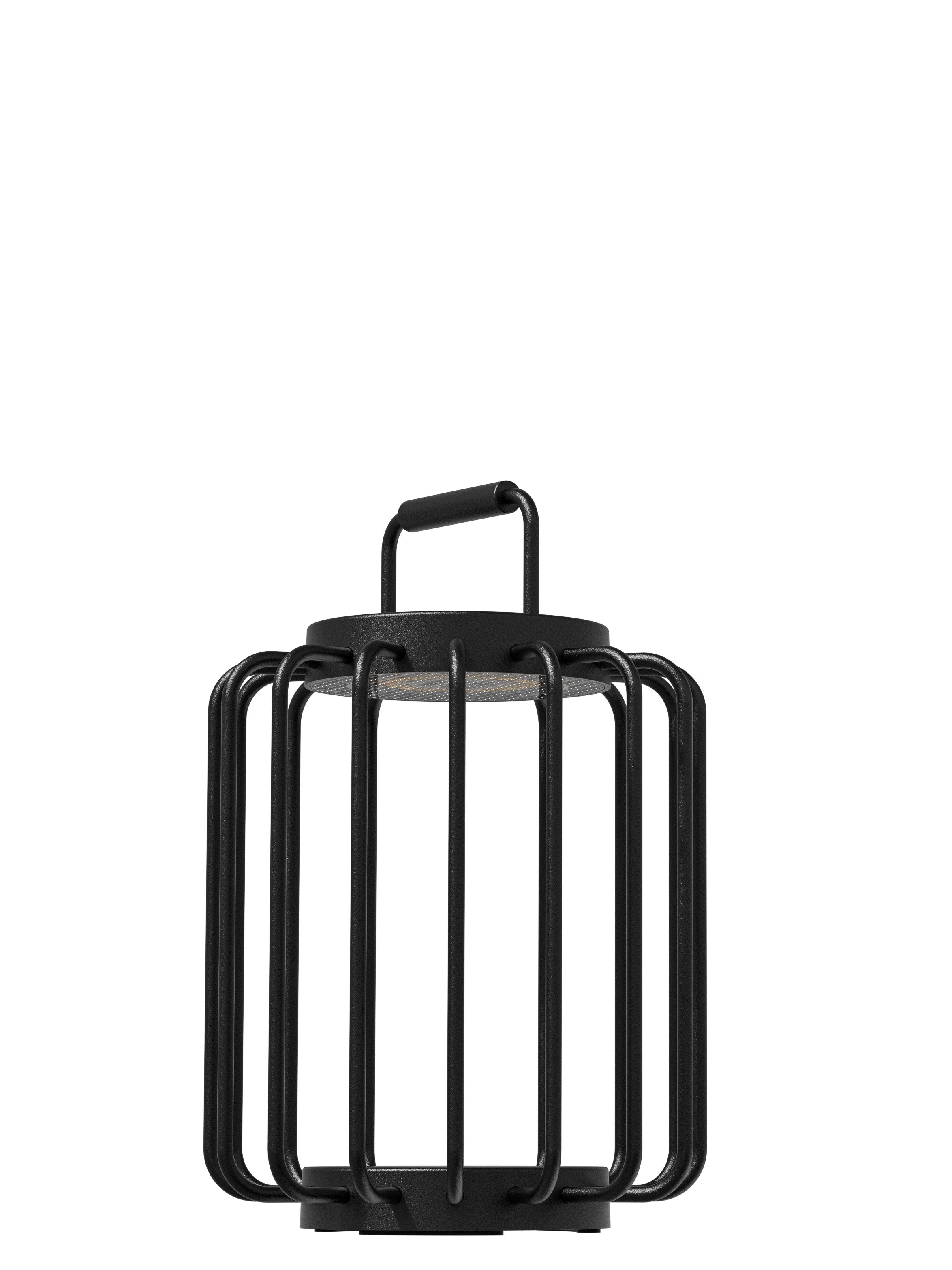 BANGKOK - Schwarz, LED-Akku-Laterne 33cm
