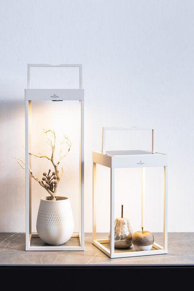 CANNES - weiß, 30CM, Outdoorleuchte, LED-Akku-Laterne