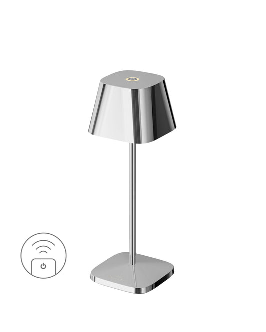 NEAPEL MICRO RC - chrom, Akku-Tischleuchte