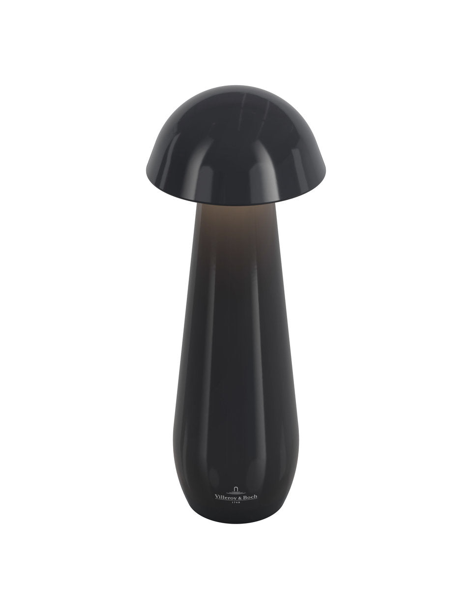 MODENA 21 cm - schwarz ceramic, Akku-Tischleuchte
