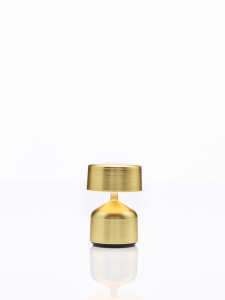 DEMOISELLE SMALL - CYLINDER LED-Akku-Tischleuchte Gelbgold