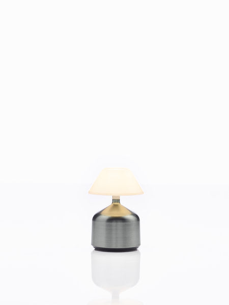 DEMOISELLE SMALL - CAP LED-Akku-Tischleuchte Lava/Milchglasoptik