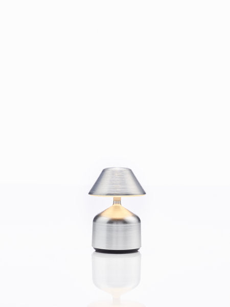 DEMOISELLE SMALL - CAP LED-Akku-Tischleuchte Aluminium