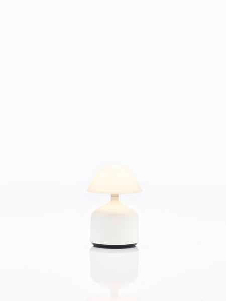 DEMOISELLE SMALL - CAP LED-Akku-Tischleuchte Weiß/Milchglasoptik