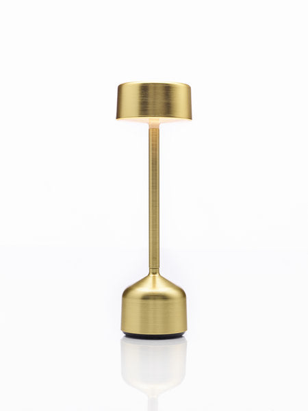 DEMOISELLE TALL - CYLINDER LED-Akku-Tischleuchte Gelbgold