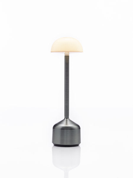 DEMOISELLE TALL - BOWL LED-Akku-Tischleuchte Lava/Milchglasoptik