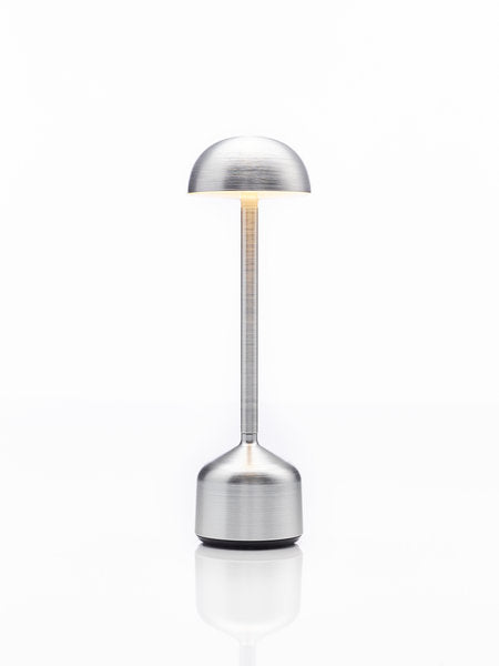 DEMOISELLE TALL - BOWL LED-Akku-Tischleuchte Aluminium