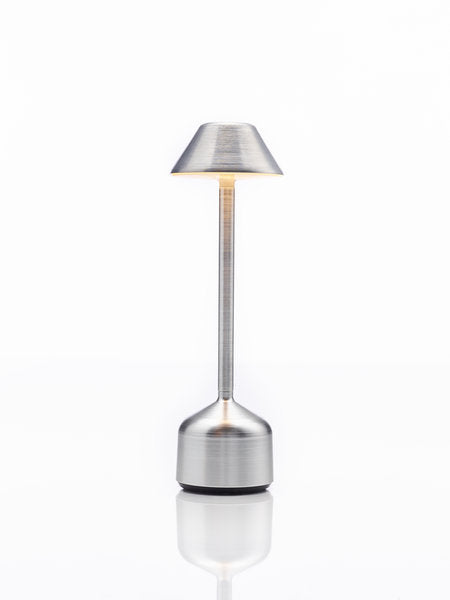 DEMOISELLE TALL - CAP LED-Akku-Tischleuchte Aluminium