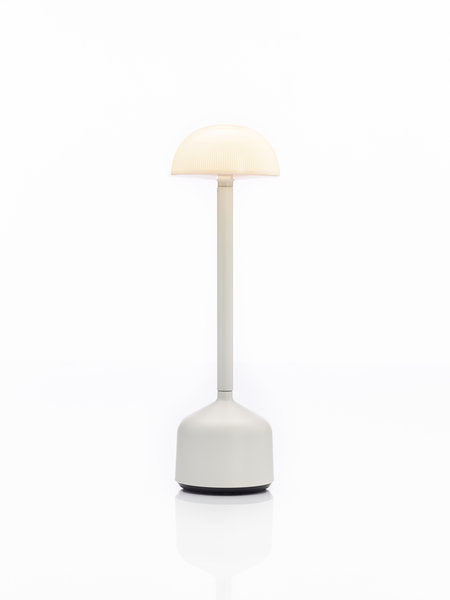DEMOISELLE TALL - BOWL LED-Akku-Tischleuchte Weiß/Milchglasoptik