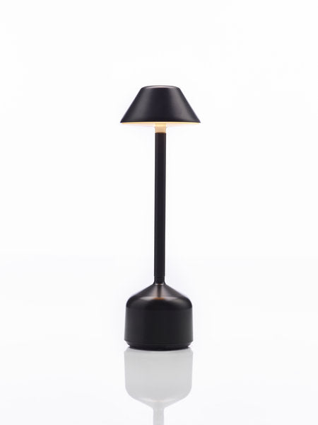 DEMOISELLE TALL - CAP LED-Akku-Tischleuchte Schwarz