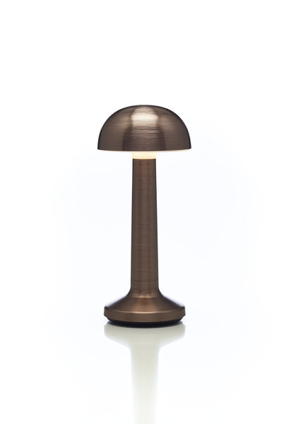 MOMENTS - BOWL LED-Akku-Tischleuchte Antique Bronze