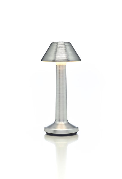 MOMENTS - CAP LED-Akku-Tischleuchte Aluminium