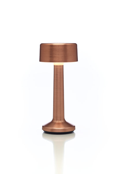MOMENTS - CYLINDER LED-Akku-Tischleuchte Kupfer