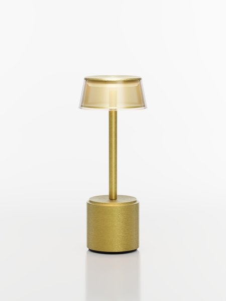 COSMOS TALL - ORION LED-Akku-Tischleuchte gelbgold