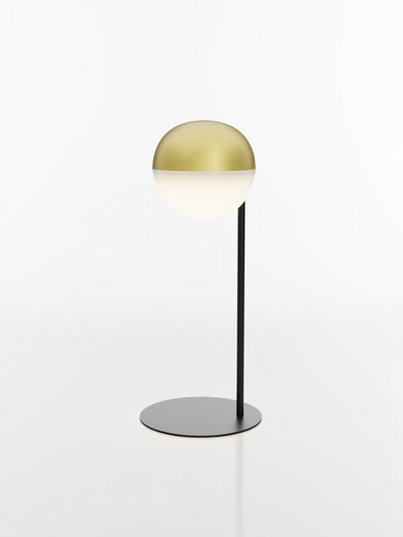 SOLARIS LED-Akku-Tischleuchte schwarz LED gelbgold