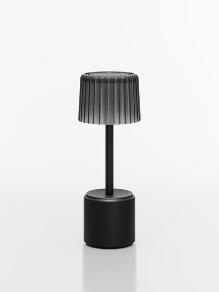 COSMOS TALL - VEGA LED-Akku-Tischleuchte schwarz/grau